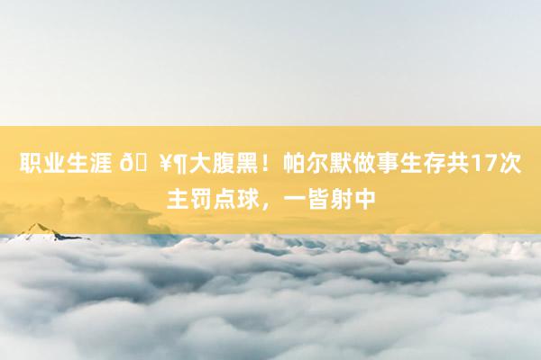 职业生涯 🥶大腹黑！帕尔默做事生存共17次主罚点球，一皆射中